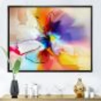 Creative Multicoloured Flower Canvas Print