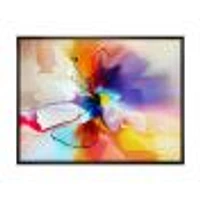 Creative Multicoloured Flower Canvas Print