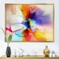 Creative Multicoloured Flower Canvas Print