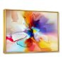 Creative Multicoloured Flower Canvas Print