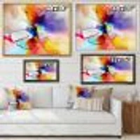 Creative Multicoloured Flower Canvas Print