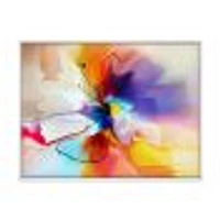 Creative Multicoloured Flower Canvas Print