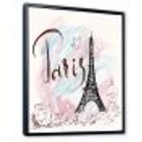 with Paris Eiffel Tower  FrenchWall Art