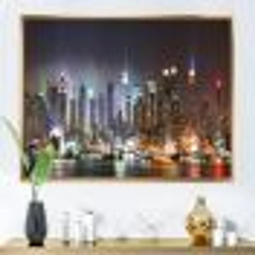 Toile imprimée « Lit NYC Manhattan Skyline »