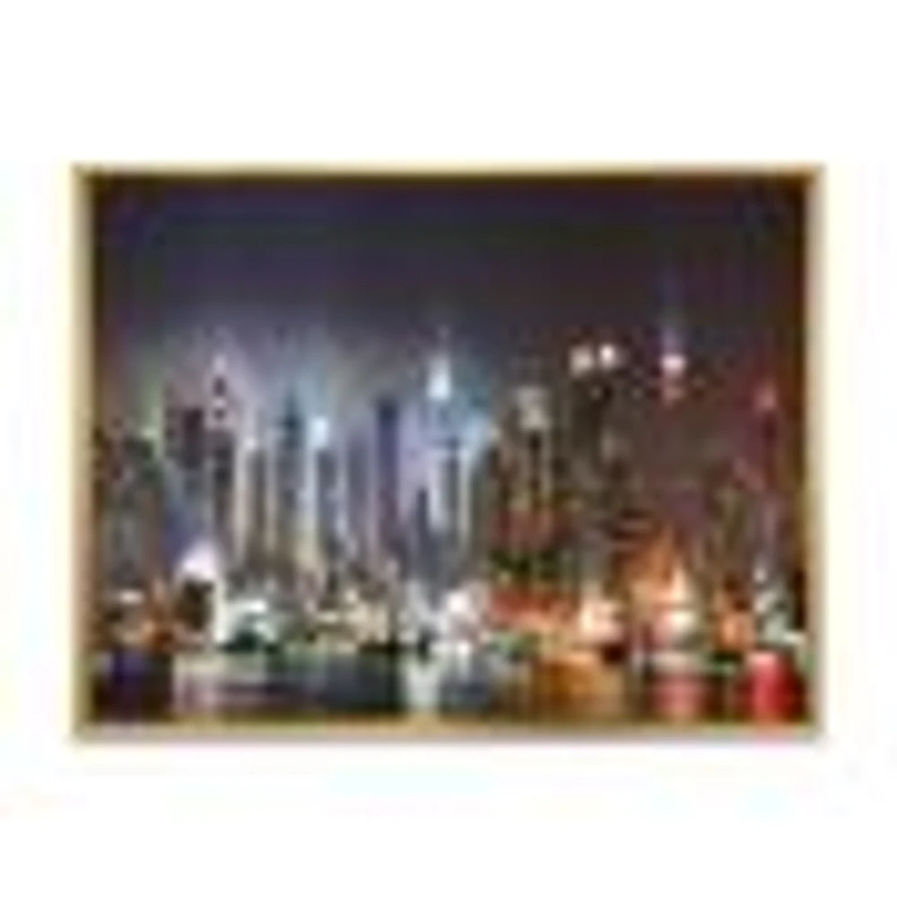 Toile imprimée « Lit NYC Manhattan Skyline »