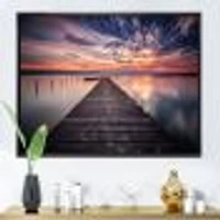 Colorful Sunset Over Lake Wall Art