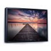 Colorful Sunset Over Lake Wall Art