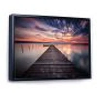 Colorful Sunset Over Lake Wall Art