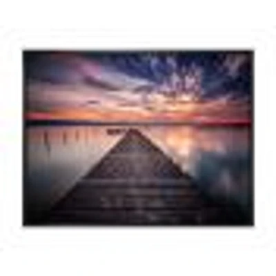 Colorful Sunset Over Lake Wall Art