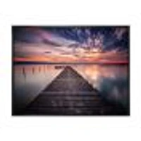 Colorful Sunset Over Lake Wall Art