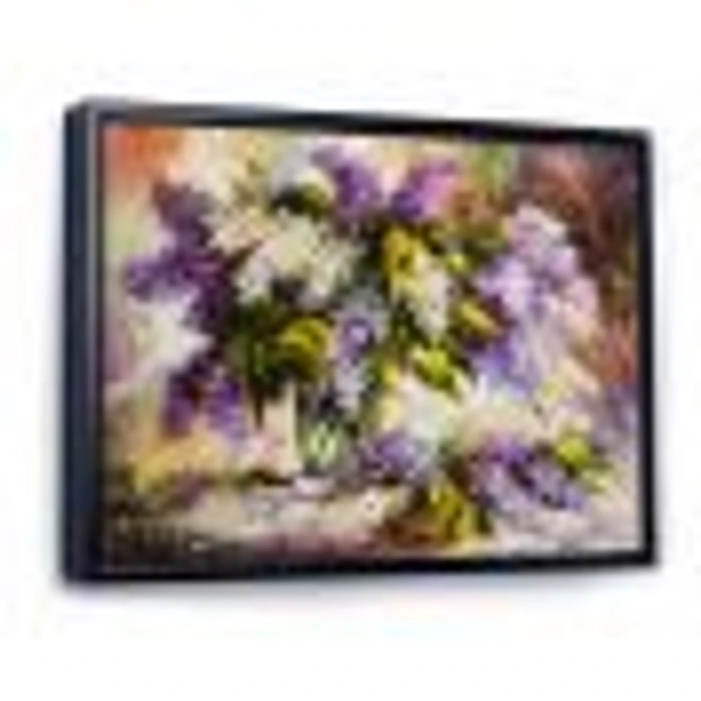 Lilac Bouquet a Vase  Wall Art