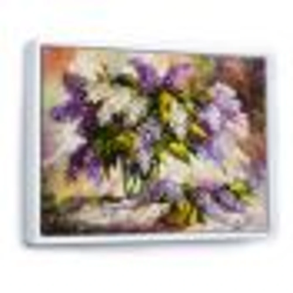 Lilac Bouquet a Vase  Wall Art