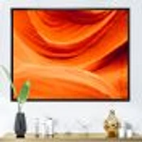 Antelope Canyon Orange Wall  Canvas Print