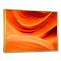 Antelope Canyon Orange Wall  Canvas Print