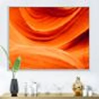 Antelope Canyon Orange Wall  Canvas Print