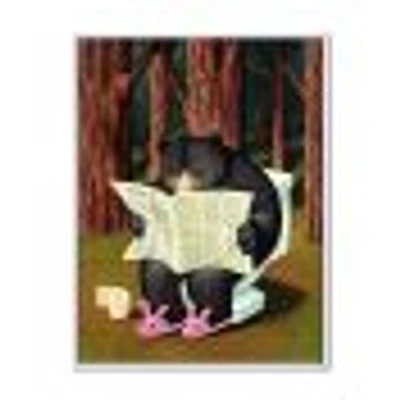 Bear the Woods  Digital Art Canvas Print