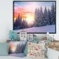 Winter Sunset Bulgaria  Wall Art