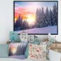 Winter Sunset Bulgaria  Wall Art