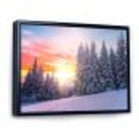 Winter Sunset Bulgaria  Wall Art