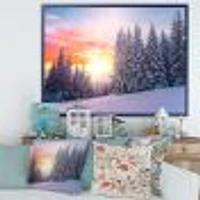 Winter Sunset Bulgaria  Wall Art