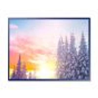 Winter Sunset Bulgaria  Wall Art