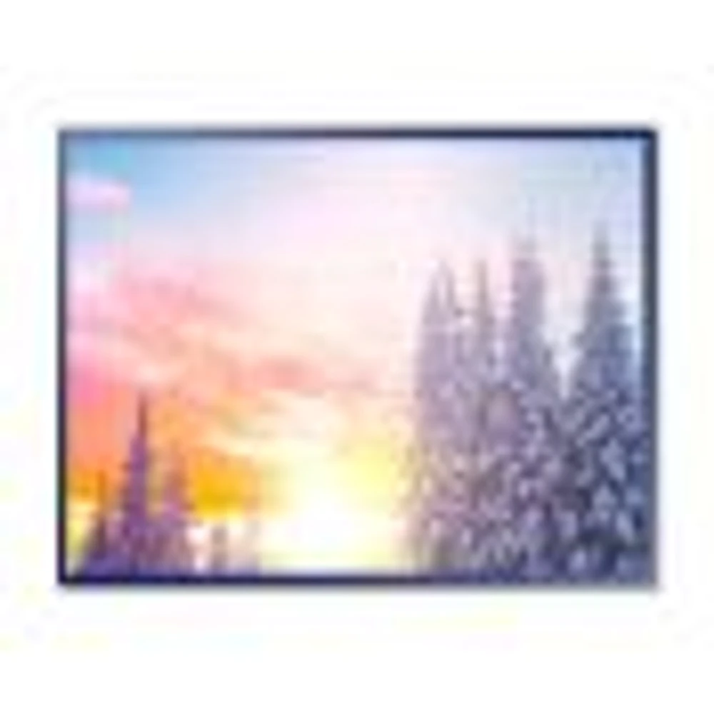 Winter Sunset Bulgaria  Wall Art