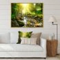 Mountain Stream Forest  Wall Art