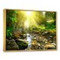 Mountain Stream Forest  Wall Art