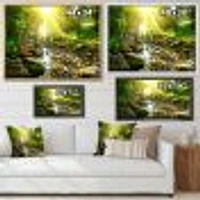 Mountain Stream Forest  Wall Art