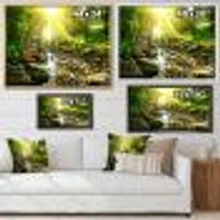 Mountain Stream Forest  Wall Art