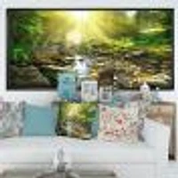 Mountain Stream Forest  Wall Art