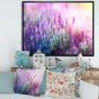 Growing and Blooming Lavender  Canvas Print