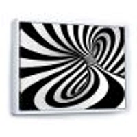 Spiral Black and White  Art Canvas Print