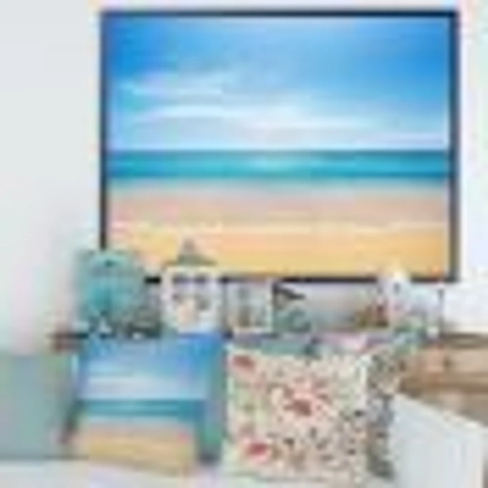 Calm Blue Sea and Sky  Wall Art