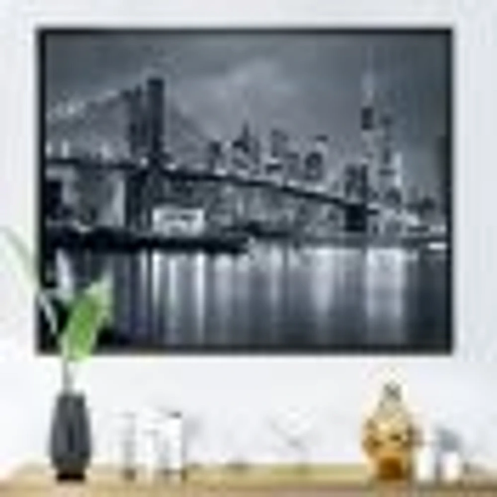 Panorama New York City at Night  Canvas Print