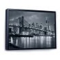 Panorama New York City at Night  Canvas Print