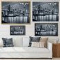 Panorama New York City at Night  Canvas Print