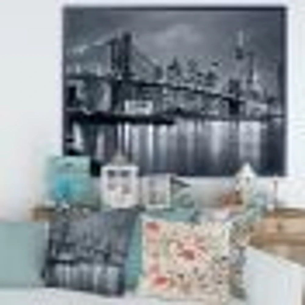 Panorama New York City at Night  Canvas Print