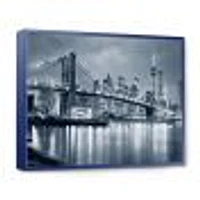 Panorama New York City at Night  Canvas Print