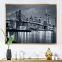 Panorama New York City at Night  Canvas Print