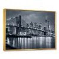 Panorama New York City at Night  Canvas Print