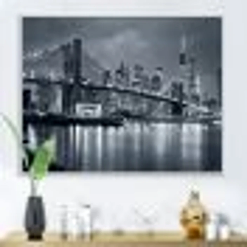 Panorama New York City at Night  Canvas Print