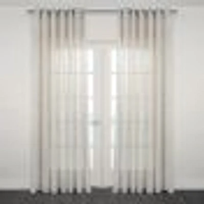 Foggia Semi- Sheer Jacquard Grommet Panel