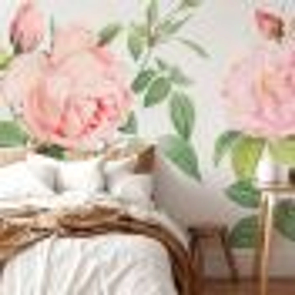 Fragrant Rosebush Wallpaper Mural