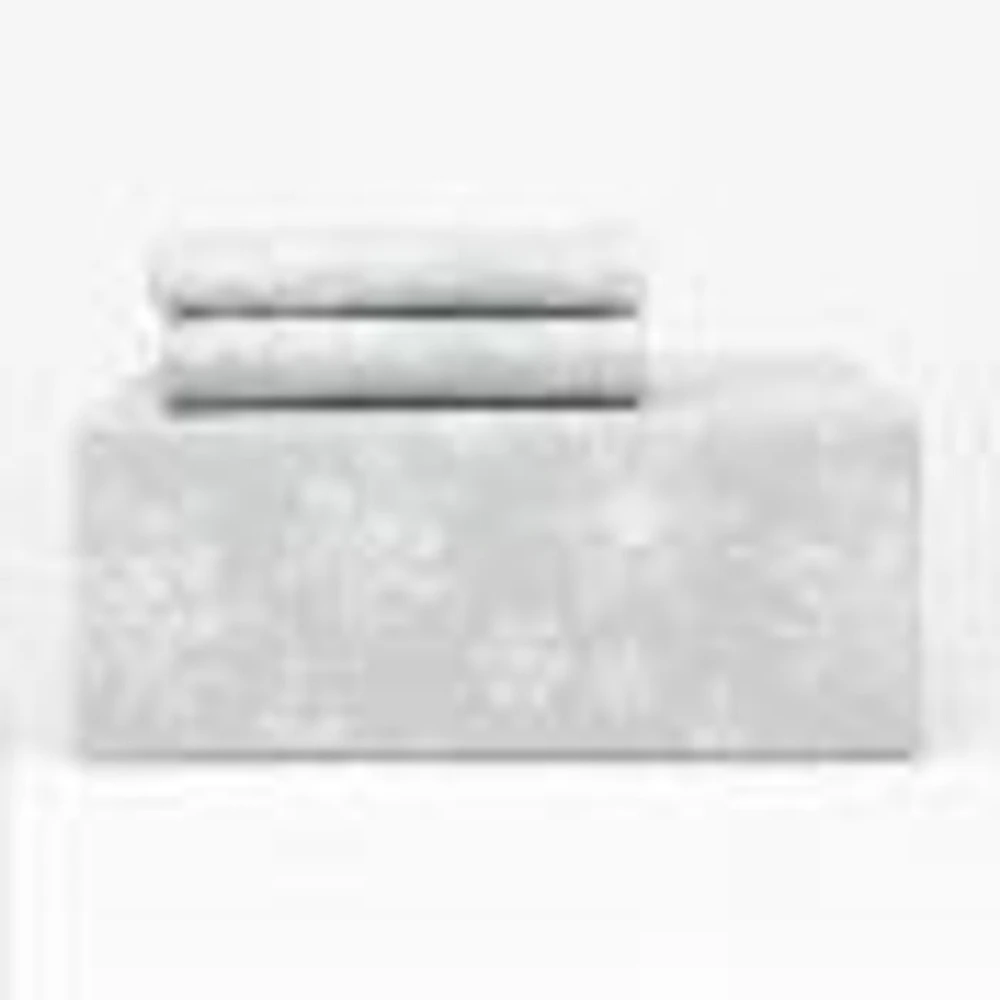 Frosty Snowflakes Ensemble de draps en flannelle
