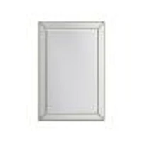 Gale miroir rectangulaire à bord perlé