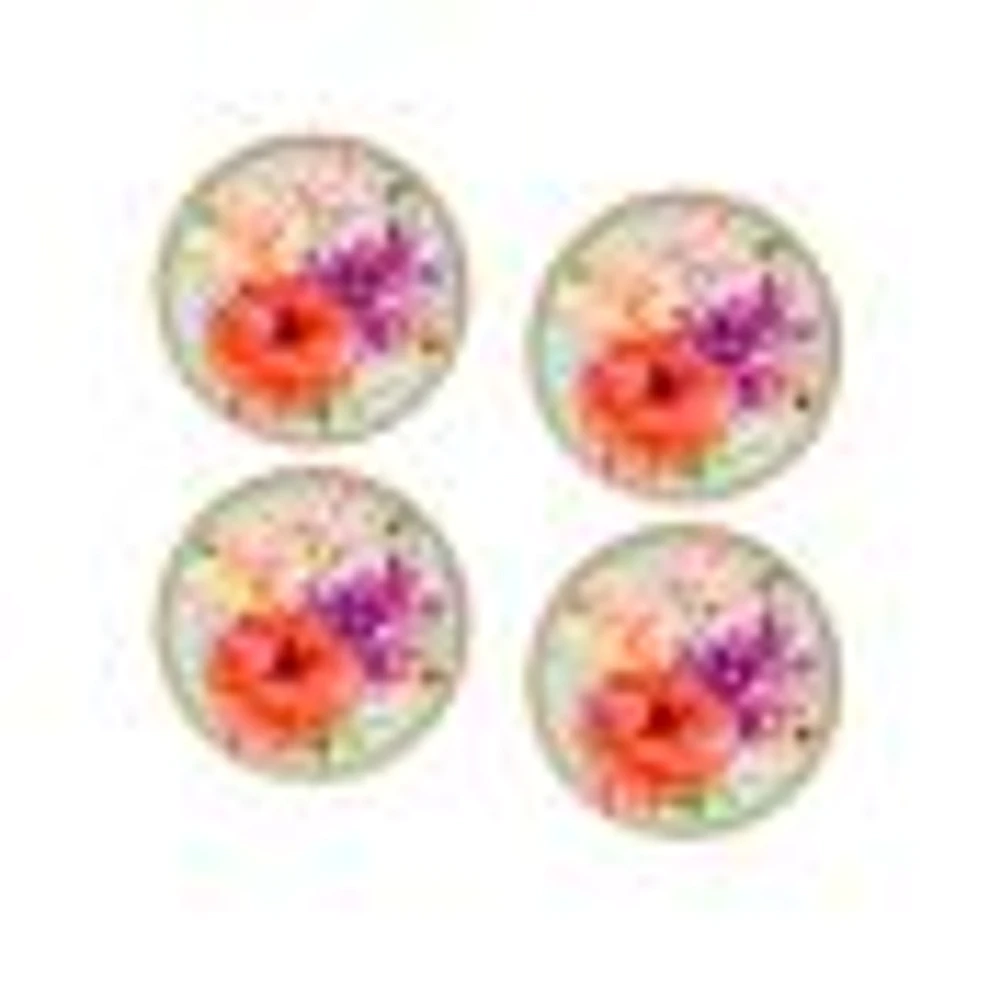 Maxwell & Williams Set of 4 Dahlia Coupe Plates - 19.5cm