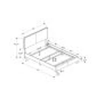 Contemporary Upholstered Bedframe