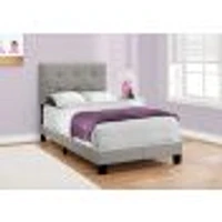 Low Platform Linen Bed Frame - Twin