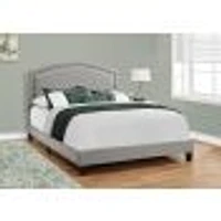 Arched Elegant Nailhead Trim Bed Frame - Queen